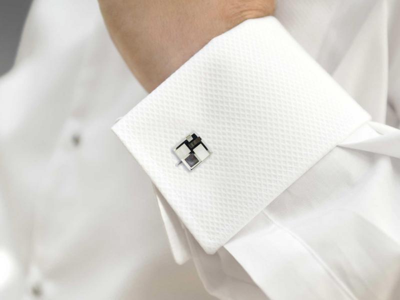 Strieborné manžetové gombíky v elegantnom prevedení Valin 5731