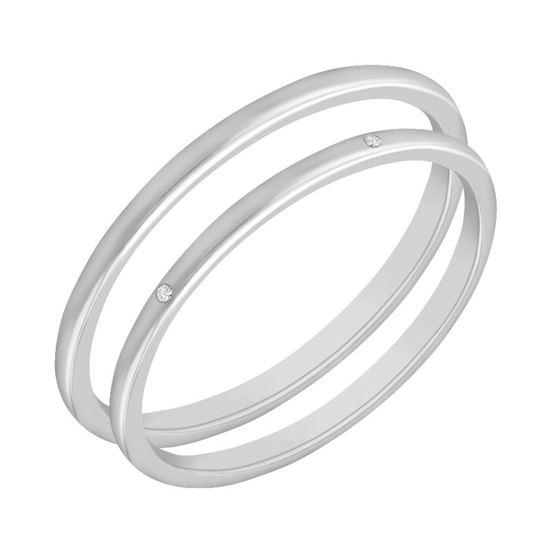Minimalistické snubné prstene zo zlata Britta
