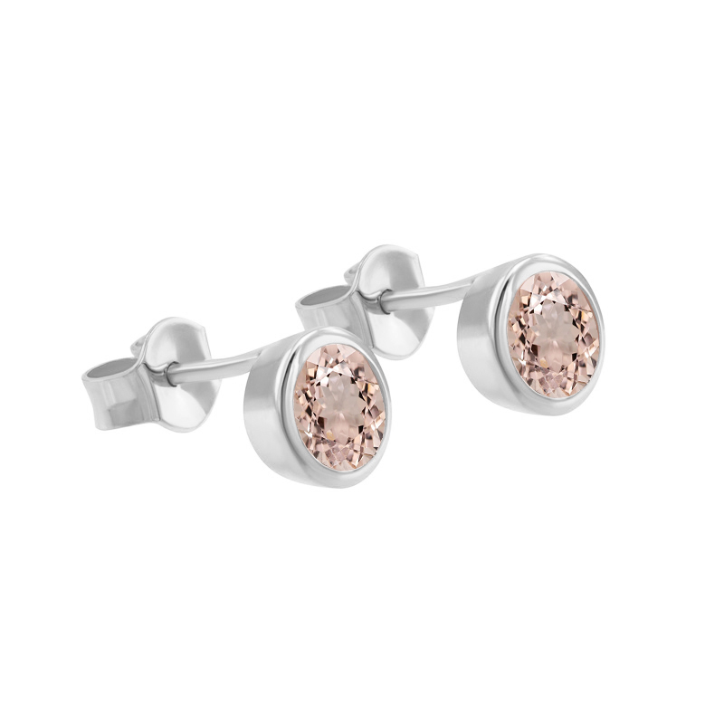 Platinové bezel náušnice 71121