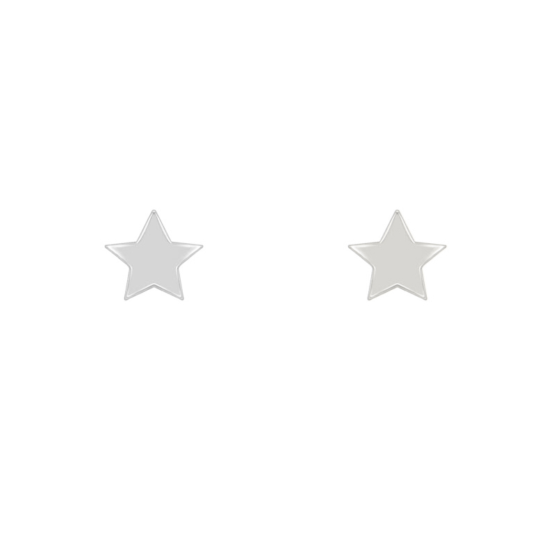 Minimalistické náušnice z bieleho zlata 73971