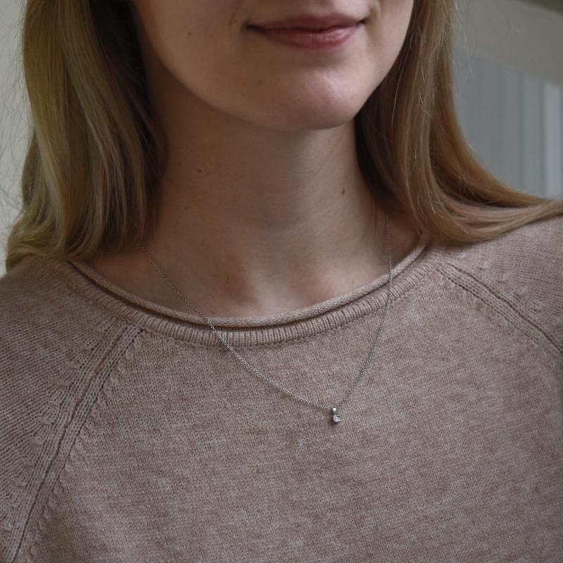 Prívesok s výberom karátovej váhy lab-grown diamantu Briocke