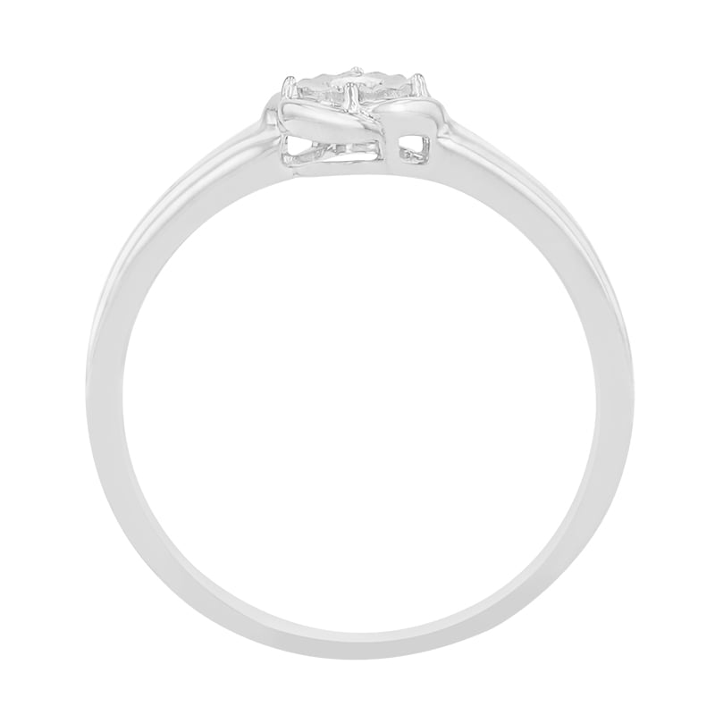 Prsteň s diamantom v štýle solitaire z bieleho zlata 83071
