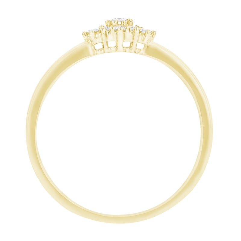 Elegantní diamantový prsteň zo zlata 83111