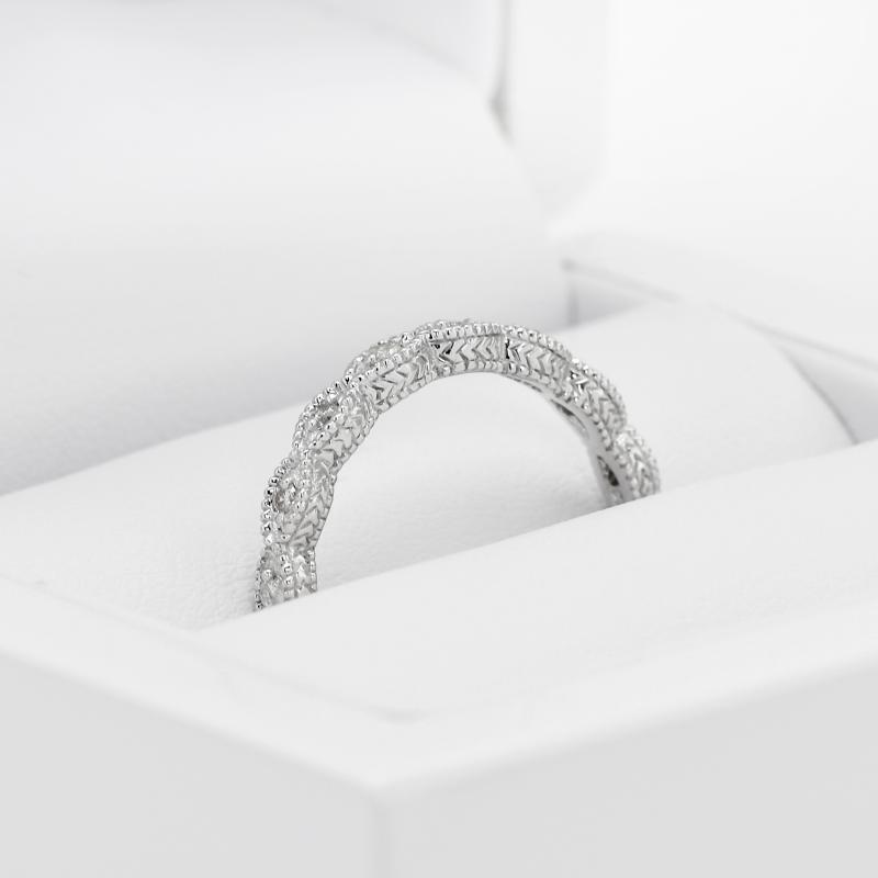Eternity prsteň s lab-grown diamantmi a pánsky komfortný prsteň Tilly 102332