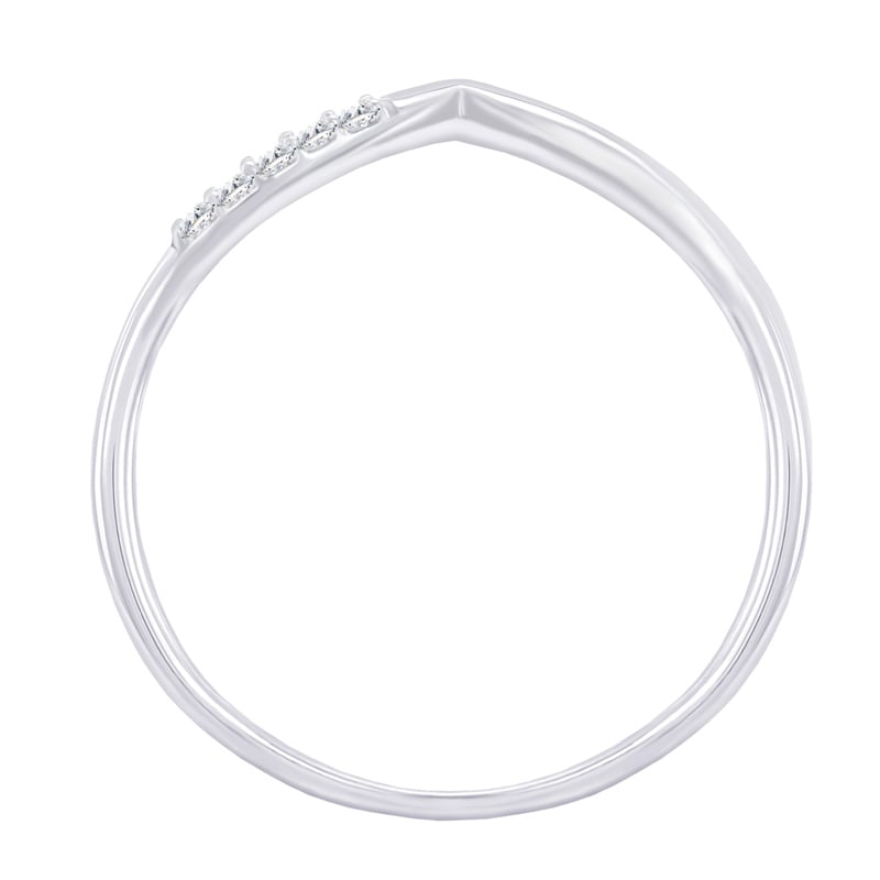 Strieborný vykrojený prsteň s lab-grown diamantmi Norene 104682