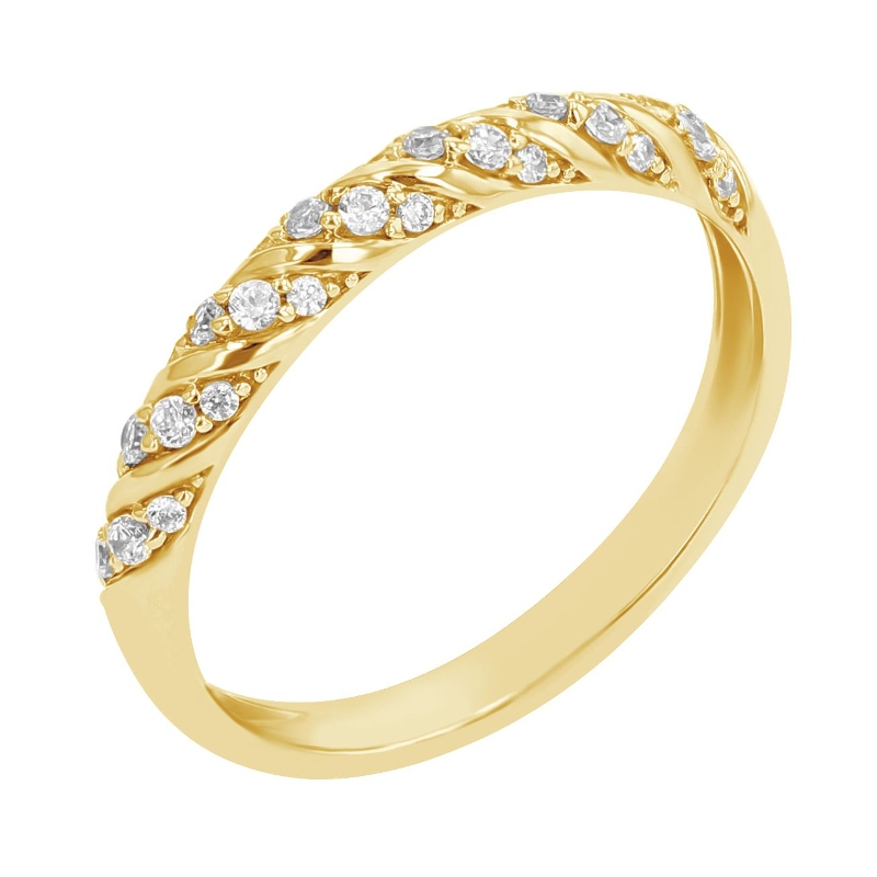 Prepletaný eternity prsteň s diamantmi Chace 107892