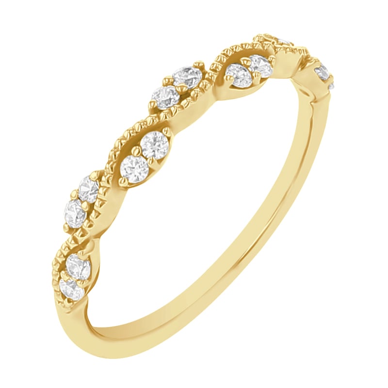 Nežný eternity prsteň s diamantmi Izabelle 111462