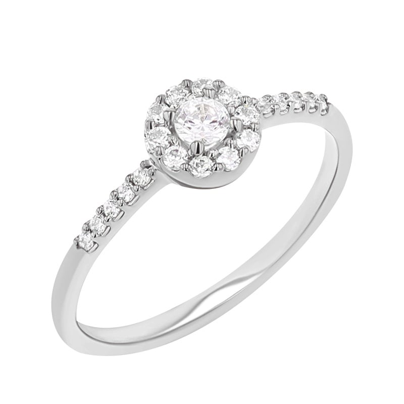 Halo prsteň s diamantmi Glade 113002
