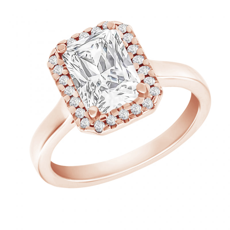 Zásnubný prsteň s emerald diamantom Zahara 117882
