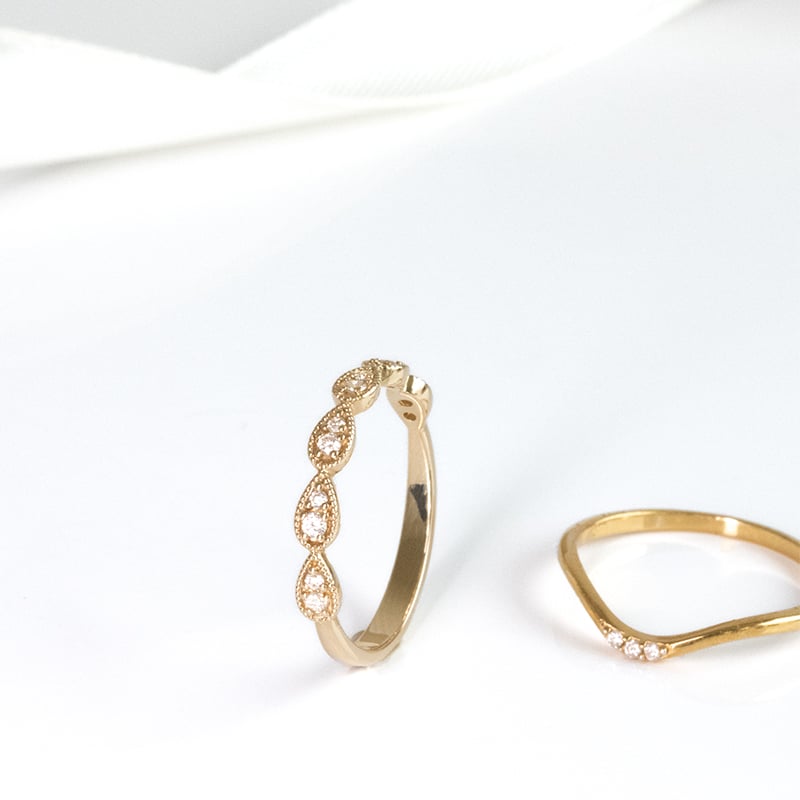 Strieborný eternity prsteň s lab-grown diamantmi Ebba 128682