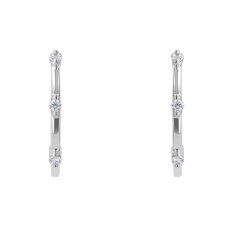 Kruhové náušnice s lab-grown diamantmi Odina 134402