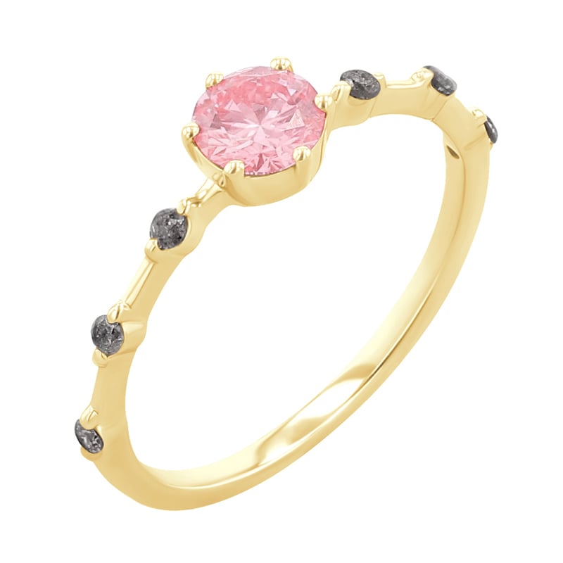Zásnubný prsteň s certifikovaným fancy pink lab-grown diamantom Jelena 136502