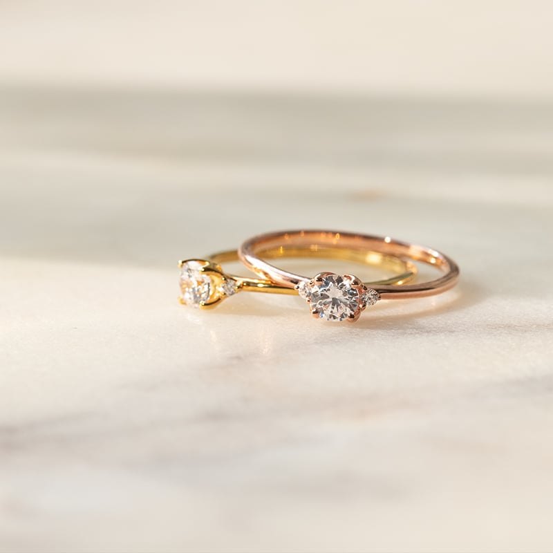 Zásnubný prsteň s lab-grown diamantmi Hye 137342