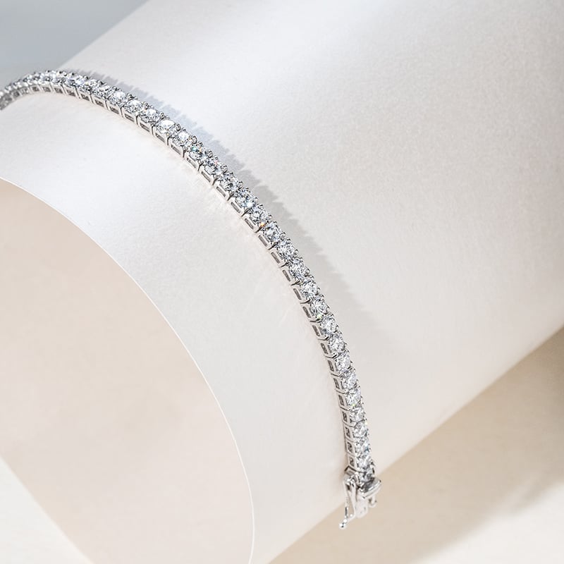 Zlatý tenisový náramok s lab-grown diamantmi Evert