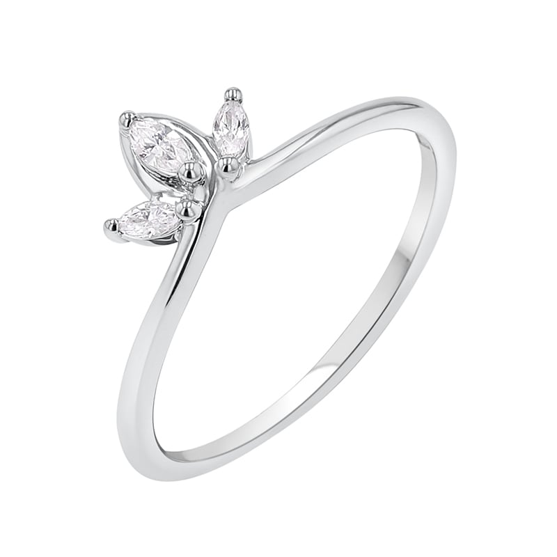 Vykrojený prsteň s marquise lab-grown diamantmi Tyrone 141942