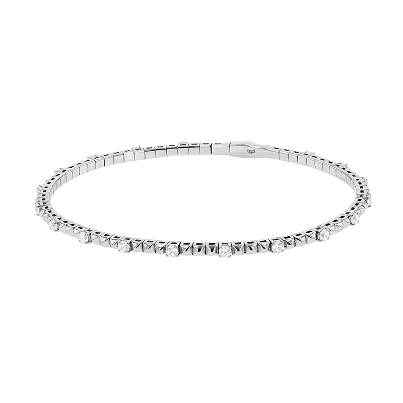 Zlatý flexi náramok s lab-grown diamantmi Foster 145872