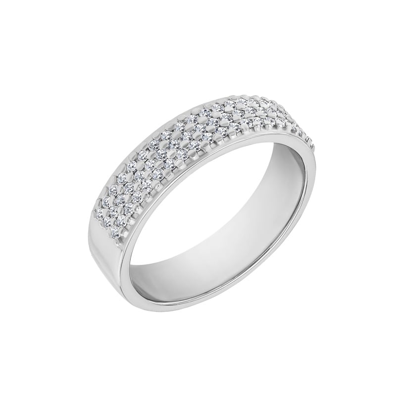 Zlatý eternity prsteň plný diamantov Kitila