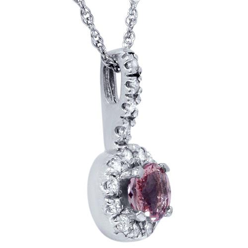 Zlatý náhrdelník s turmalínom a diamantmi 2362
