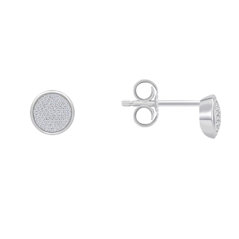 Napichovacie náušnice s diamantmi 43592