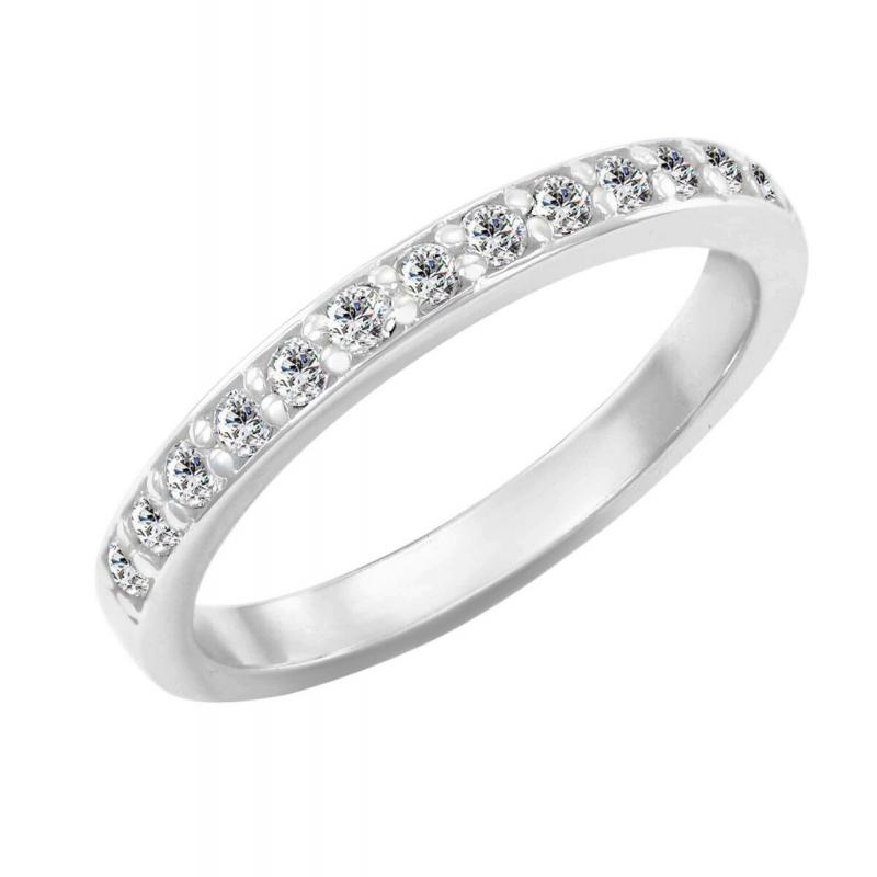 Eternity platinový prsteň s diamantmi