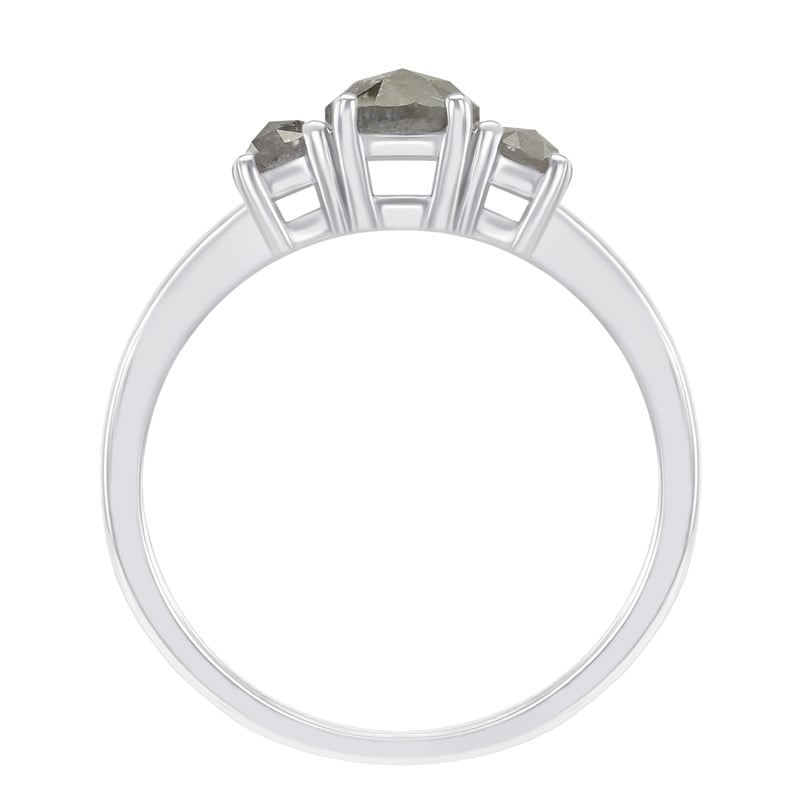 Prsteň so salt'n'pepper diamantmi 49072