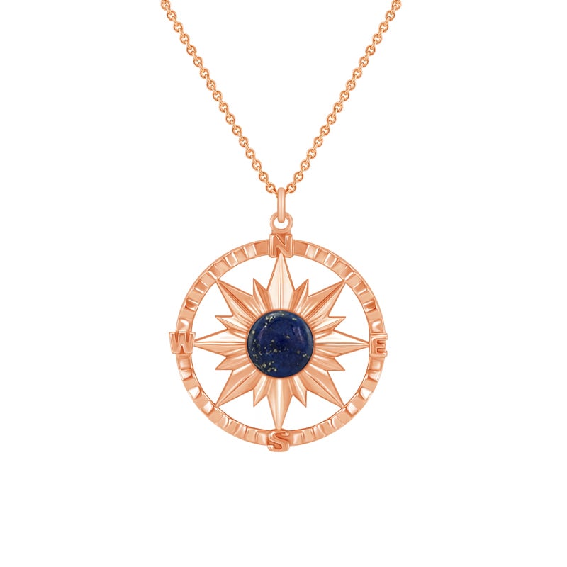 Lapis lazuli v zlatom kompasu 49162