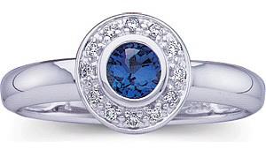 Kolekcia so zafírmi a diamantmi 53132