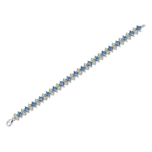 Neodolateľný 17.5ct strieborný náramok s topásom Deoris 5442
