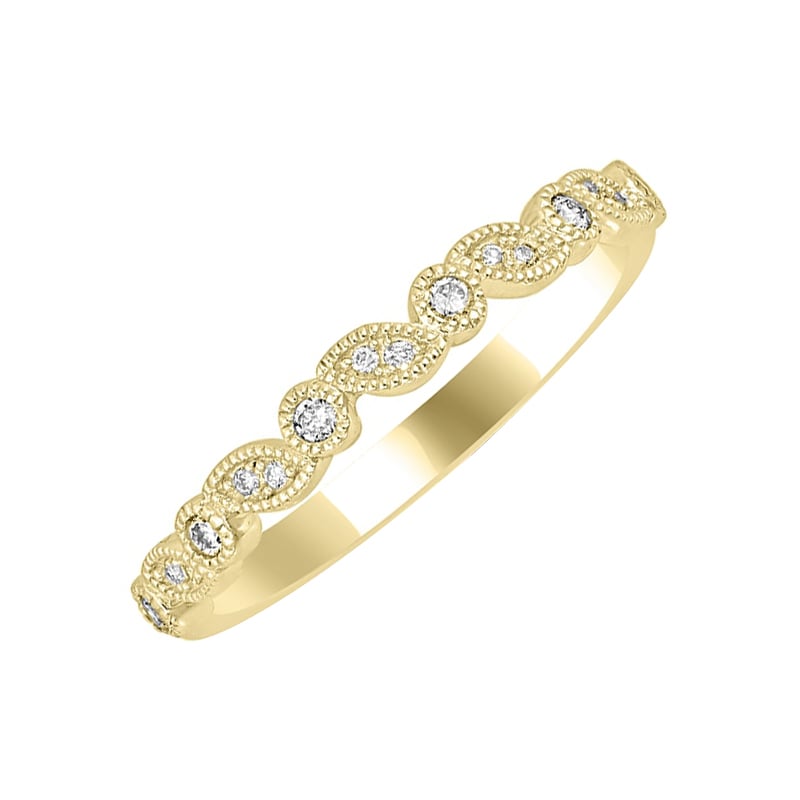 Diamanty v zlatom eternity prsteni Lyla