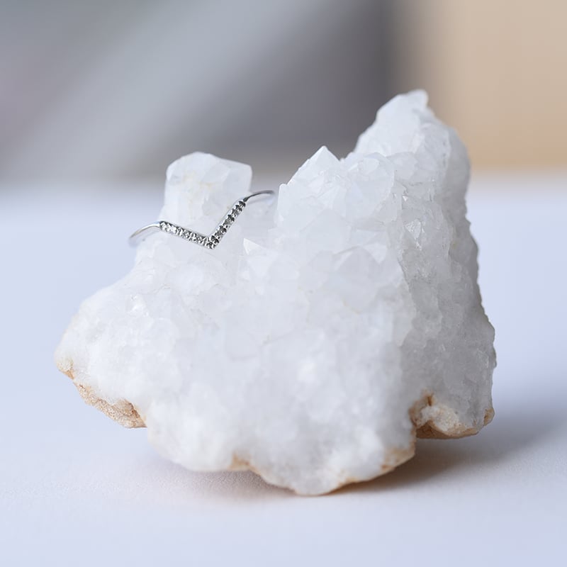 Diamantový snubný prsteň 60982
