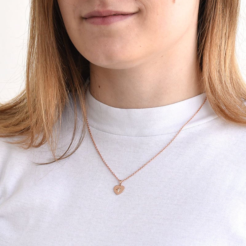 pozlátený prívesok s diamantom 81642