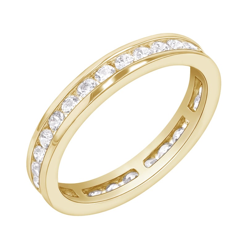 Eternity prsteň s round diamantmi Albine