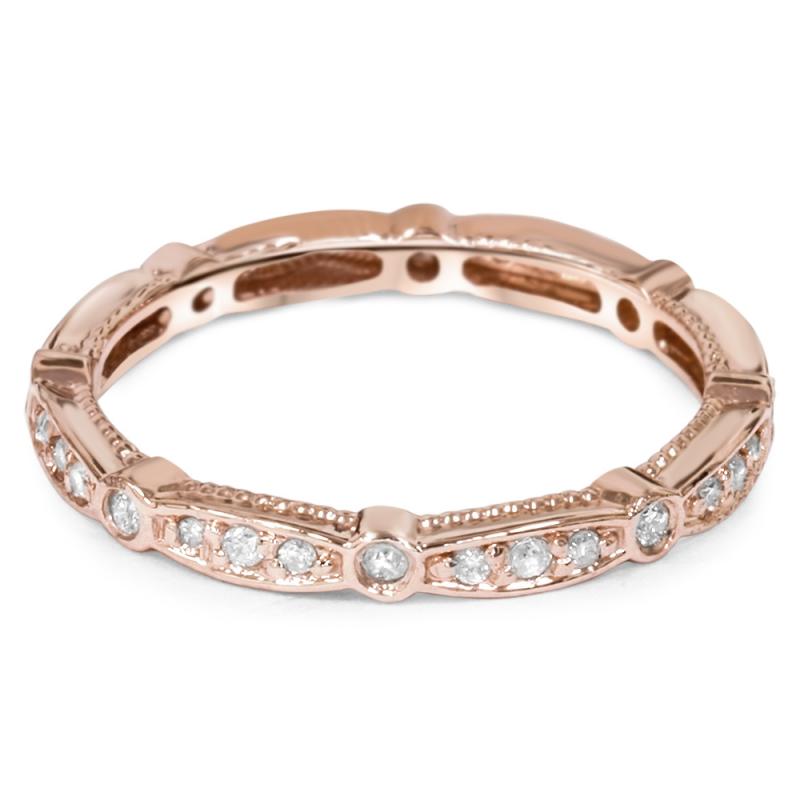 Nežný eternity prsteň s lab-grown diamantmi Frost