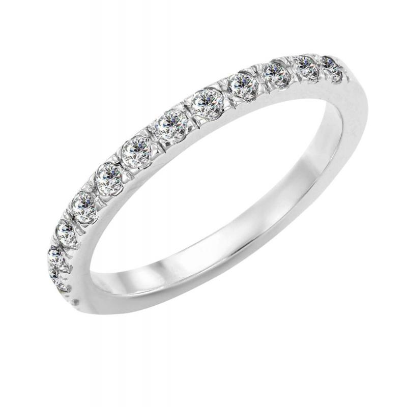 Eternity prsteň s 2mm moissanitmi Anastasia 105373