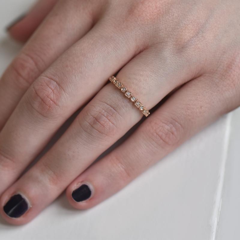 Eternity prsteň zdobený lab-grown diamantmi Alyx 105683
