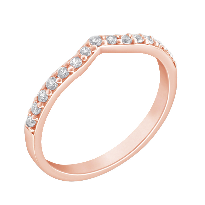 Vykrojený eternity prsteň so žiarivými lab-grown diamantmi Magee 118183