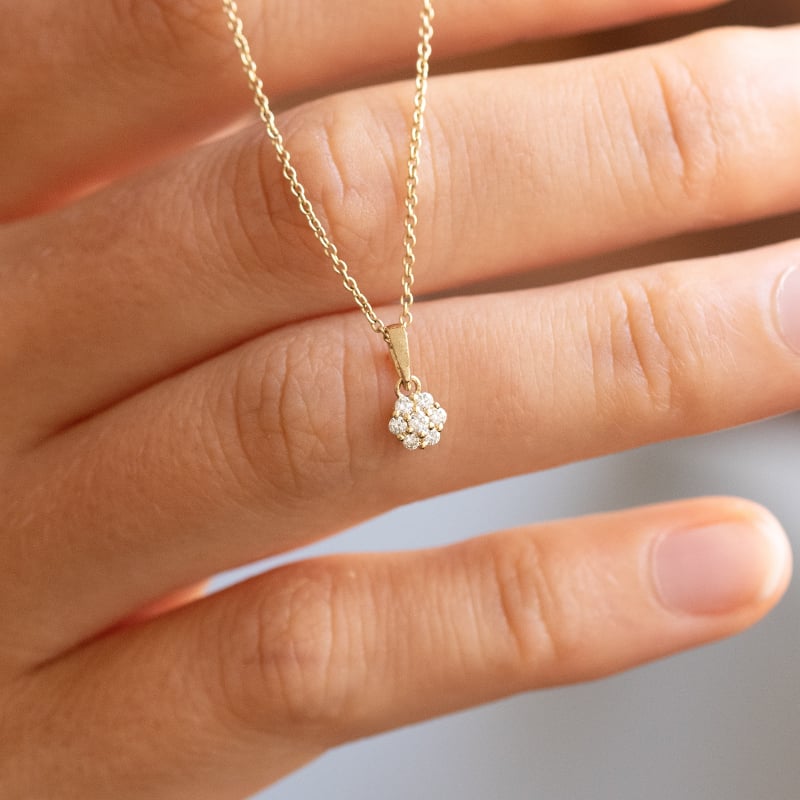 Elegantný prívesok s lab-grown diamantmi Chrisstel 144183
