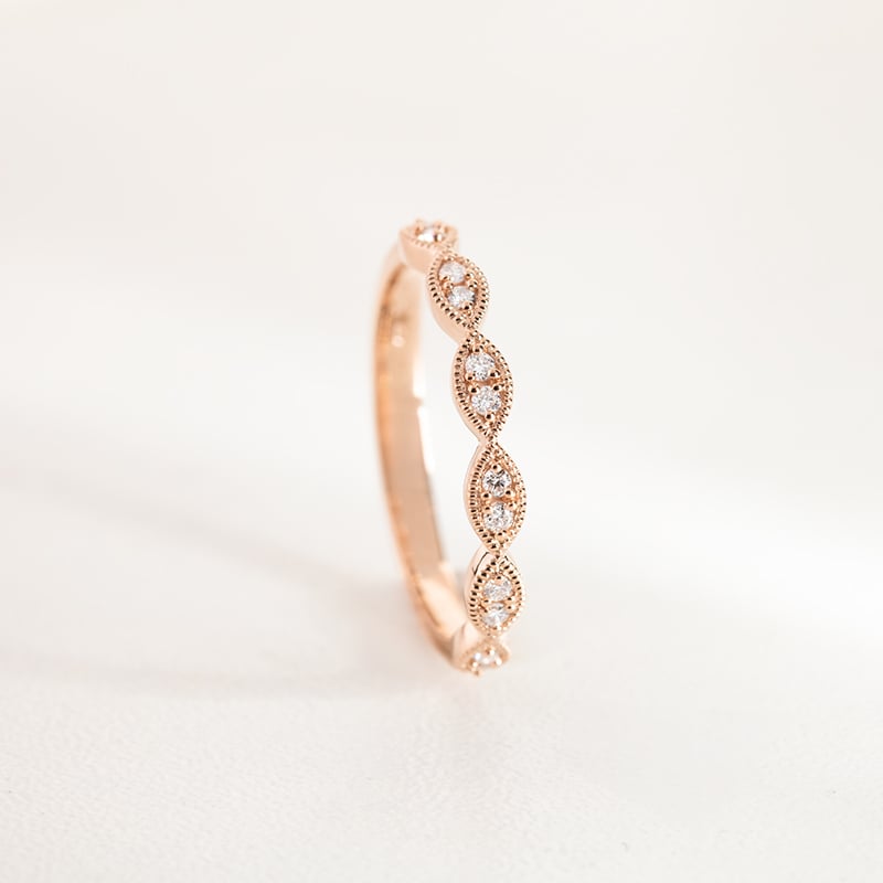Strieborný nežný eternity prsteň s lab-grown diamantmi Jelani 148013