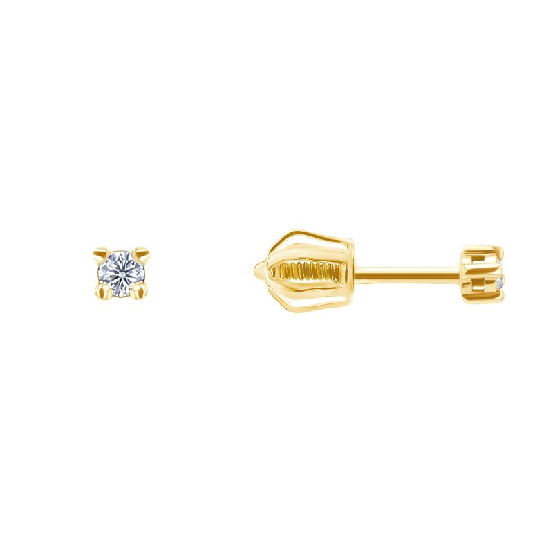 Náušnice s 2mm moissanitmi Pocky 152703