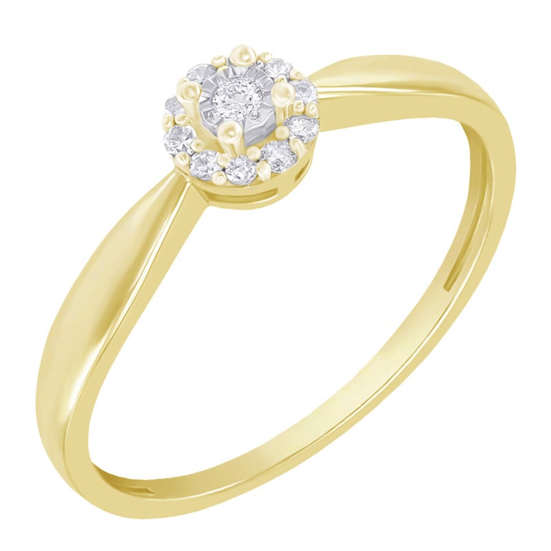 Zásnubný prsteň plný lab-grown diamantov Laurel