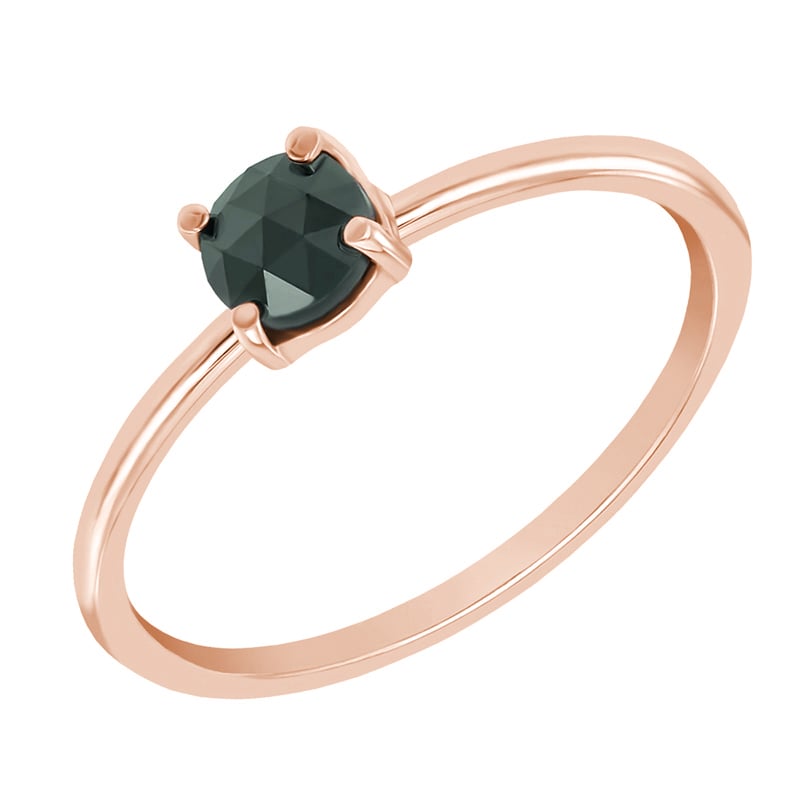 Prsteň s čiernym diamantom 37133