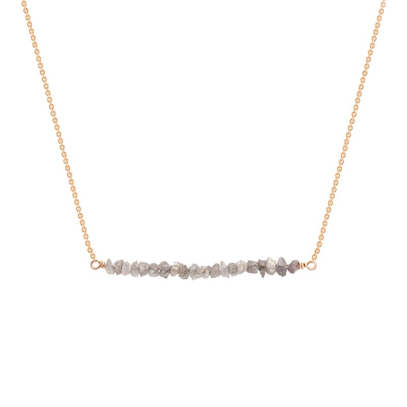 Zlatý choker s ružovými diamantmi Briely 38383