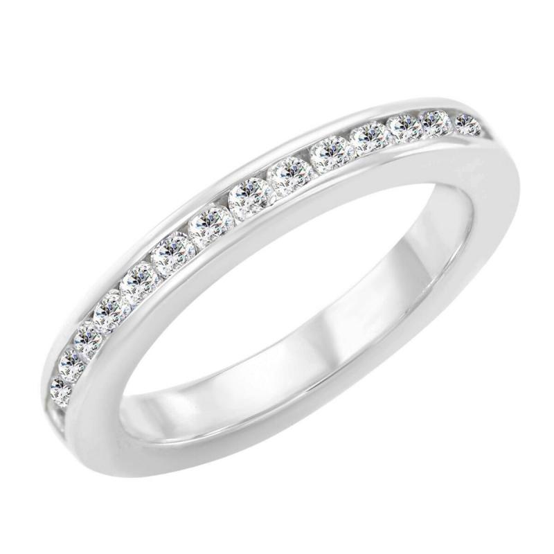 Eternity platinový prsteň s diamantmi
