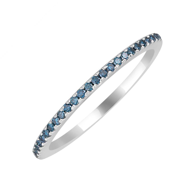 Eternity prsteň zo zlata s modrými diamantmi Giulia