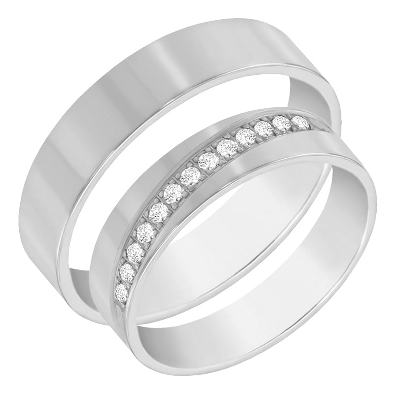 Diamantové svadobné obrúčky 60563