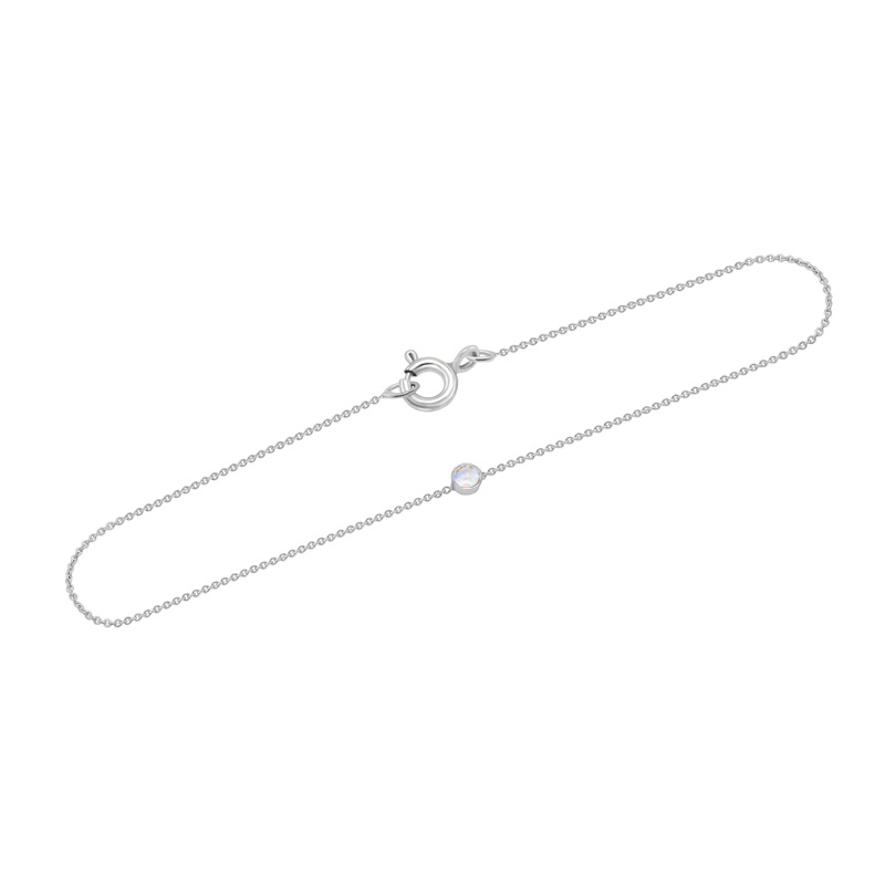 Zlatý minimalistická náramok s mesačným kameňom 71283