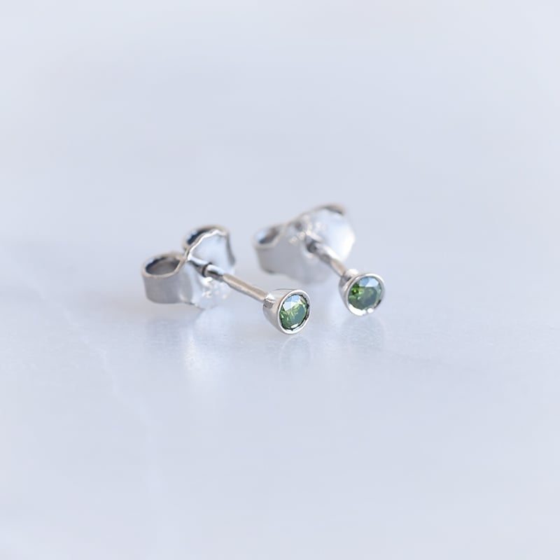 Zlaté náušnice s diamantmi 90073