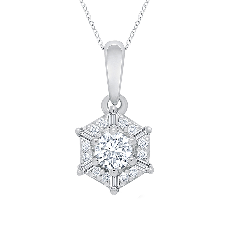 Elegantný prívesok s lab-grown diamantmi Adair