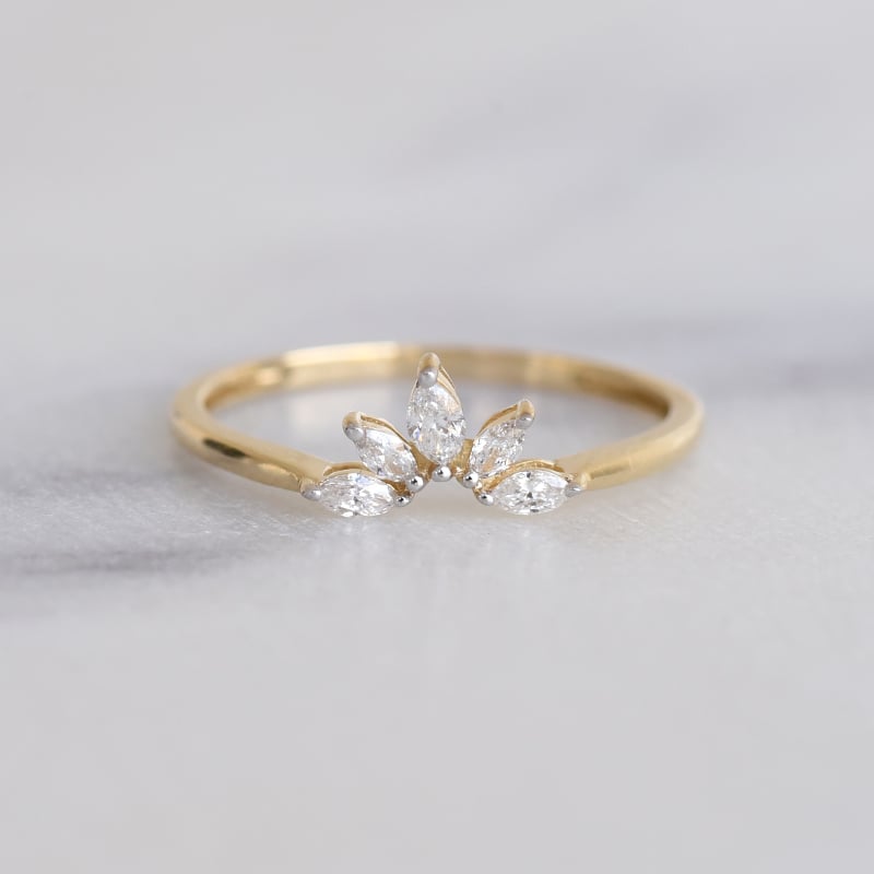 Elegantný prsteň s marquise lab-grown diamantmi Mansell 102484