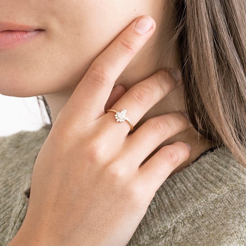 Zásnubný prsteň s 0.42ct IGI certifkovaným lab-grown diamantom Faris 111494